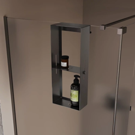 Полка для душевого ограждения Grange, 508x102x204, графит брашинг