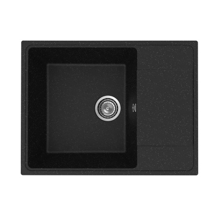 Кухонная мойка Practik PR-M-650-004 (без сифона), черный оникс
