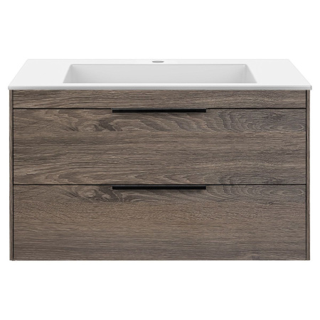 Тумба под раковину Vincea Chiara 2D 800 подвесная, 2 выкатных ящика soft-close, R.Oak