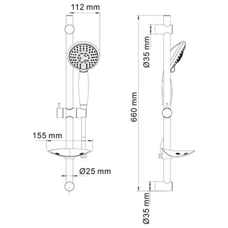 Душевой комплект WasserKRAFT A004