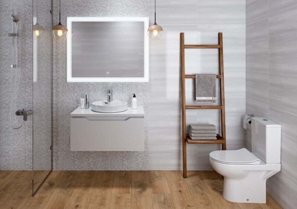 Зеркало Cersanit LED 030 design 80x60 с подсветкой с антизапотеванием прямоугольное Ecom, KN-LU-LED030*80-d-Os