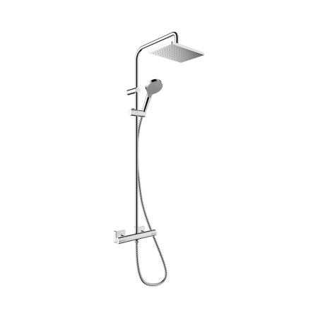 Hansgrohe Vernis Shape Showerpipe 230 1jet EcoSmart с термостатом черный матовый 26097670