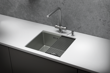Мойка для кухни Granula Kitchen Space 5045U сталь матовая, 50х44,5 см, прямоугольная