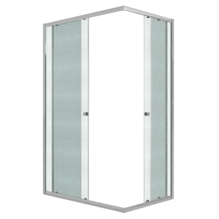 Душевое ограждение Niagara Eco NG-1018-14QMT (100х80х190) прямоугольник,раздвижное,хром,стекло матовое