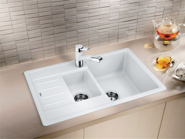 Кухонная мойка из силгранита BLANCO LEGRA 6 S COMPACT белый