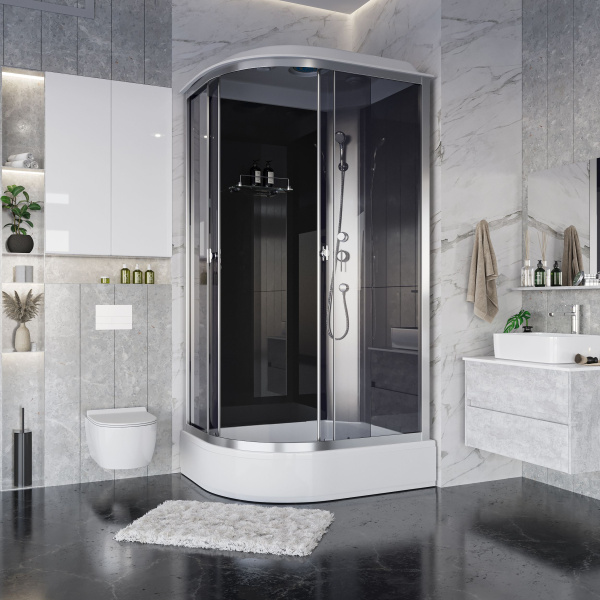 Душ.каб. Niagara Eco E80/40/TN/BK (800х800х1950) 4 места