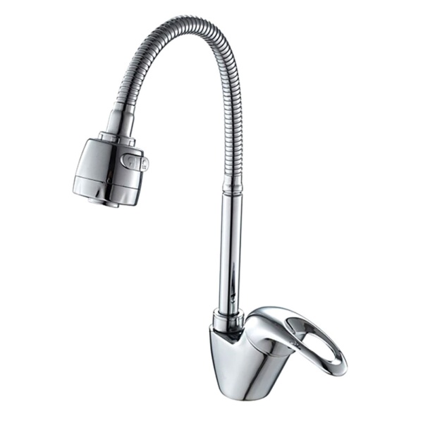 Смеситель для кухни с гибким изливом и режимом душ FRAP F4303, хром