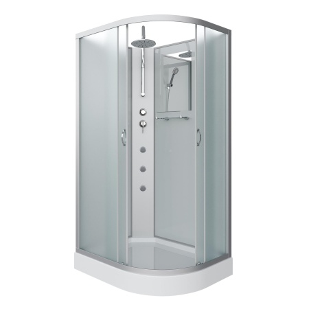 Душевая кабина Niagara Classic NG-3312-14LBKTG 120х80х210-240, низкий поддон 13 см, стекло матовое