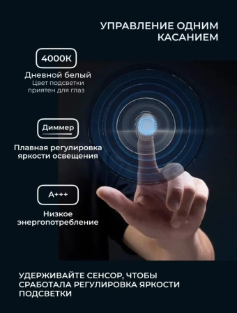 Зеркало EMZE Led D70 (c подсветкой)