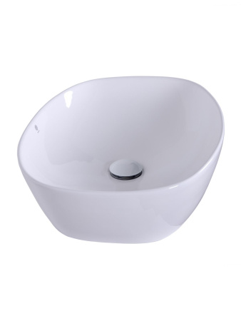 Раковина накладная Orange B08-500W санфарфор, белый глянец