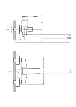 Смеситель для ванны Haiba HB22191