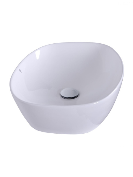 Раковина накладная Orange B08-500W санфарфор, белый глянец