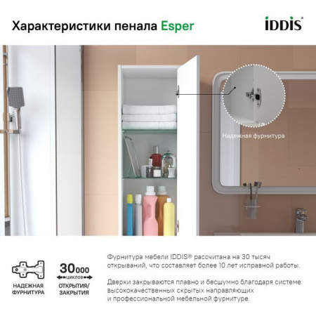 Пенал подвесной, 35 см, IDDIS Esper ESP35W0i97
