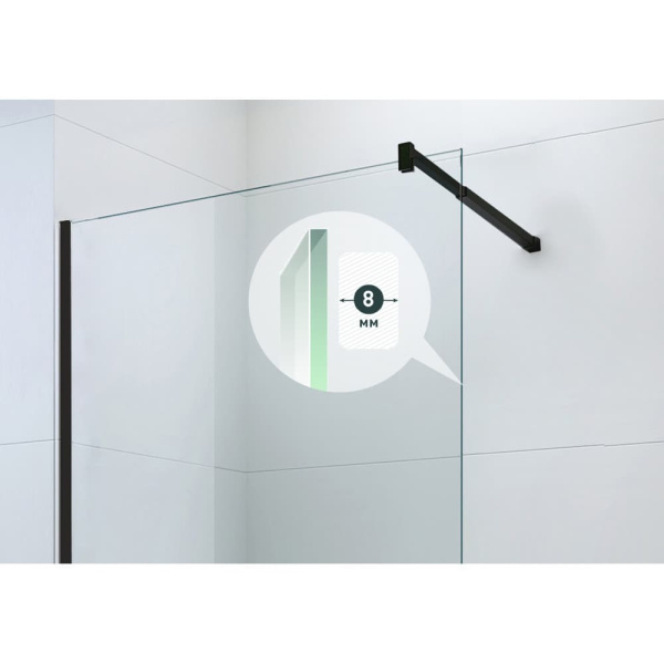 Душевая стенка BERGES SKY BLACK 1100