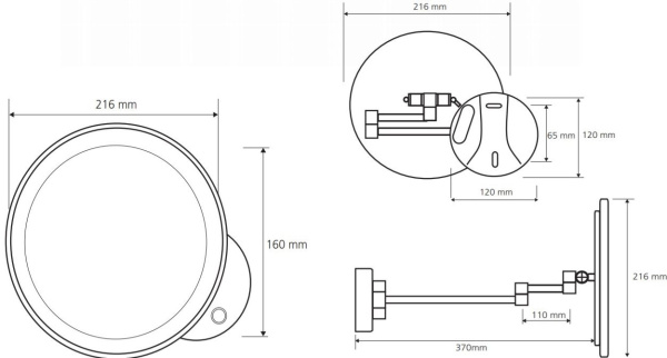 Косметическое зеркало Bemeta 112101149
