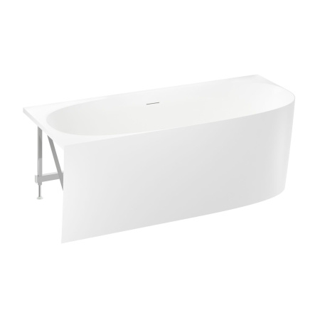 Акриловая ванна в наборе 3 в 1: пристенная ванна (левый разворот), каркас, экран Wellsee Belle Spa 2.0 235805000