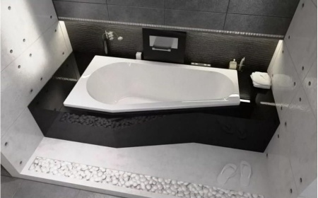 Акриловая ванна с ножками Riho Delta 150x80 R BB8000500000000