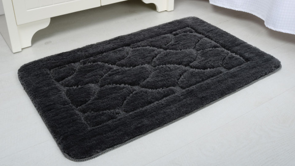 Коврик для ванной Fixsen Link 1-ый, FX-5002V, графит, 50х80 см