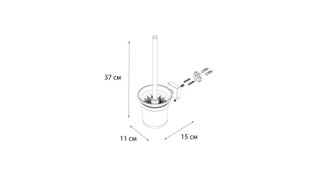 Ерш для туалета Fixsen Kvadro FX-61313