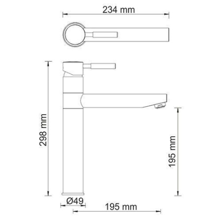 Смеситель для кухонной мойки WasserKRAFT A8147