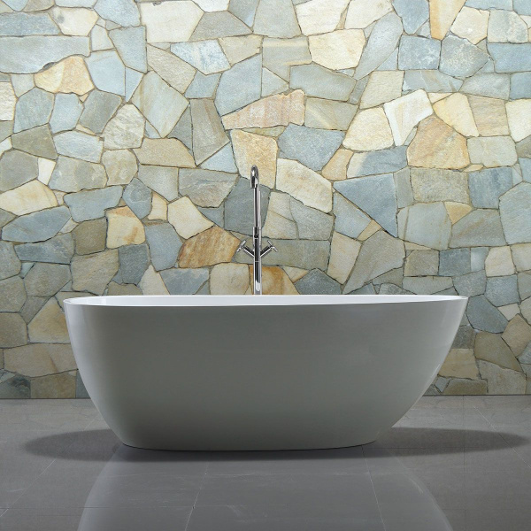 Ванна акриловая Vincea VBT-422-1700, 1700*800*600 цвет белый, слив-перелив в комплекте, хром