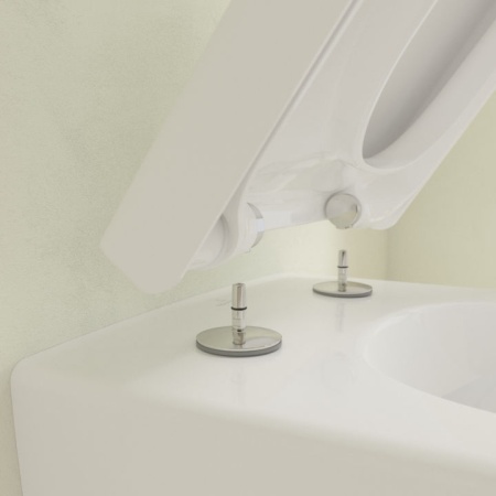 Унитаз Villeroy & Boch Subway 2.0, подвесной компактный, открытый смыв, 5606R0R1