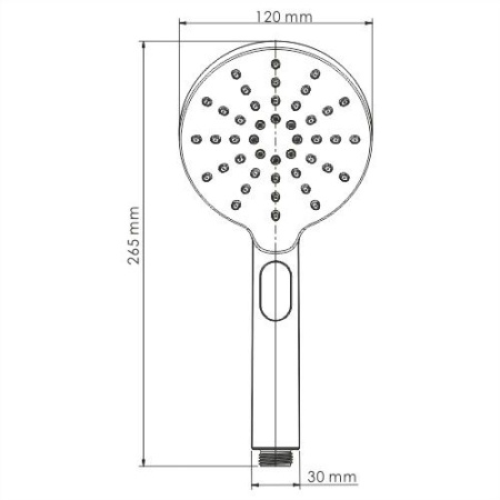 Лейка для душа WasserKRAFT A127