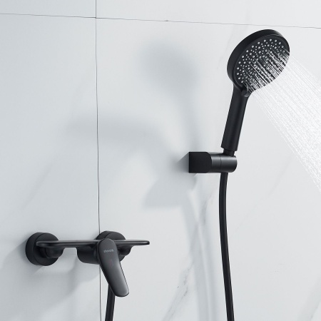 Смеситель для душа Shevanik S4716H, черный