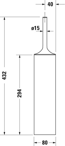 Ершик для унитаза Duravit Starck T напольный 0099451000