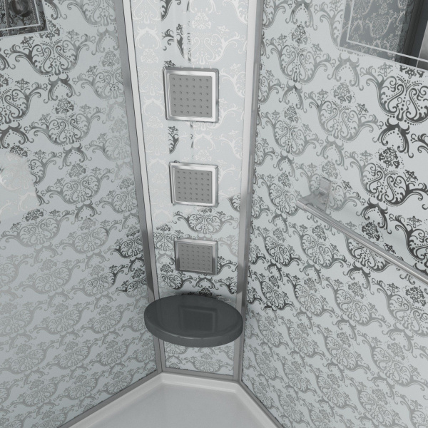 Душевая кабина Niagara Luxe NG-7711WL 90x120х215, низкий поддон, стенки белые