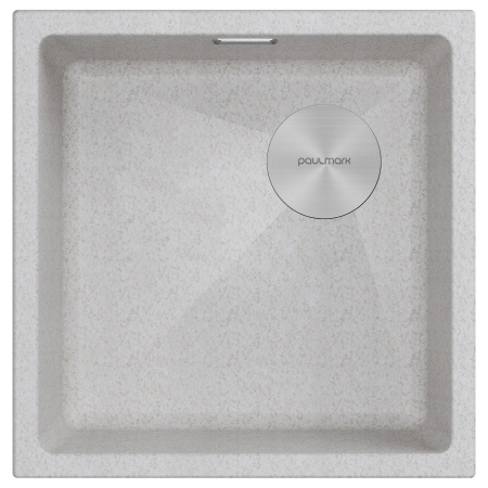 Мойка LUMI 45UNI-SKEW, IT-GRANIT, LU45SK-BE, бежевый, 455х440, Paulmark