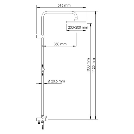 Душевой комплект WasserKRAFT Exter A040