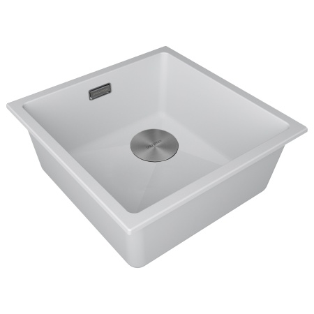 Мойка LUMI 45UNI-SKEW, IT-GRANIT, LU45SK-WH, белый, 455х440, Paulmark