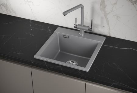 Мойка для кухни Granula Estetica 4701 алюминиум, 47х50 см, квадратная