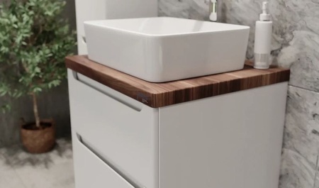 Тумба под раковину Jorno Wood 60 wood.01.60/P/W белый