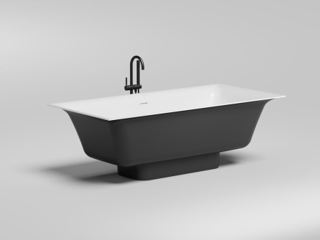 Ванна отдельностоящая Salini ARIA 190х90, S-Stone, матовый белый 1051201M