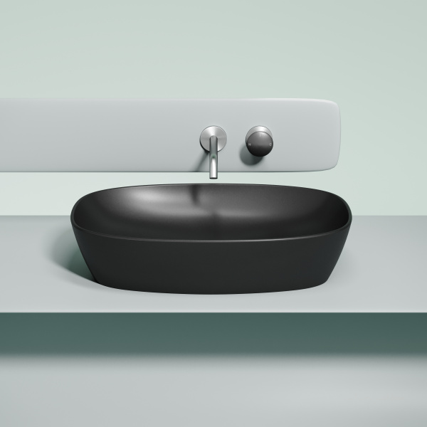 Умывальник Ceramicanova чаша накладная овальная Element 600x380x138мм