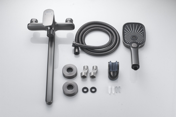 Смеситель для ванны Shevanik S8522T, оружейная сталь