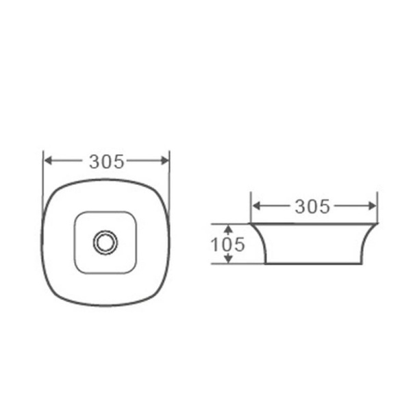 Раковина чаша D&K Berlin DT1431016, белый