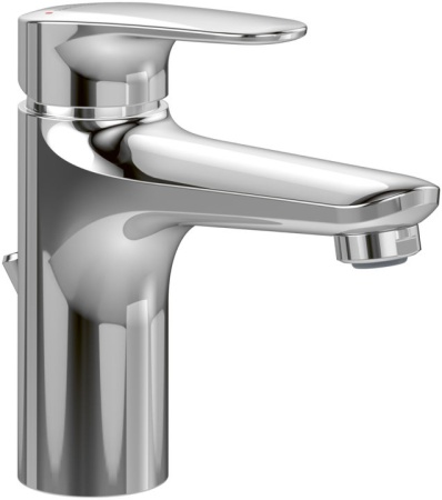 Villeroy & Boch O.novo Start Смеситель для раковины однорычажный с комплектом слива со стяжкой, Хром TVW10510111061