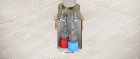Смеситель напольный для ванны с душем Timo Selene 2200/03Y-CR черный