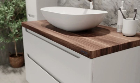 Тумба под раковину Jorno Wood 80 wood.01.80/P/W белый