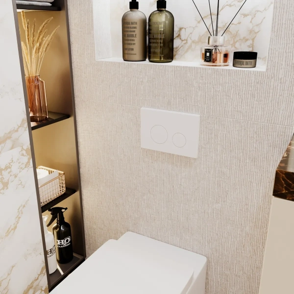 Комплект для подвесного унитаза 5 в 1 Lavinia Boho Relfix 77020046