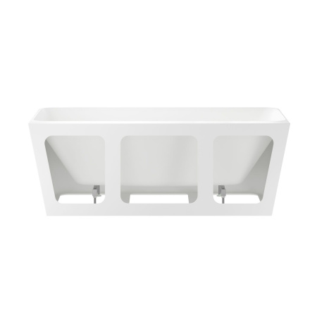 Акриловая ванна в наборе 3 в 1: пристенная ванна, ножки, экран Wellsee Bromance 231601000