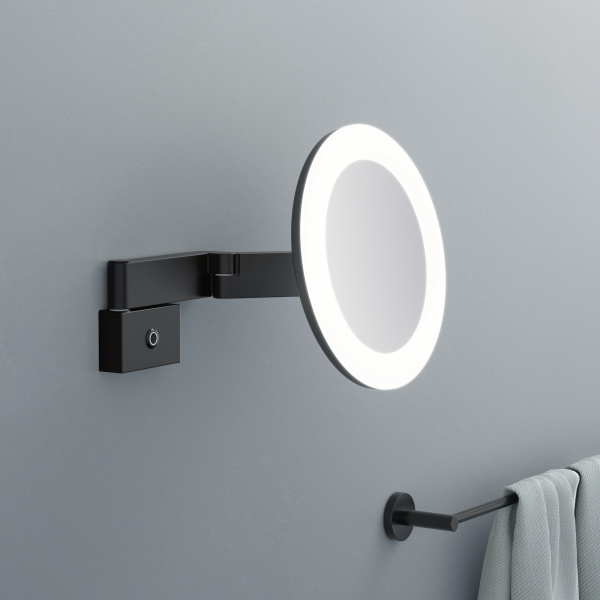 Зеркало косметическое с подсветкой TIMO Petruma 15276/03, черный