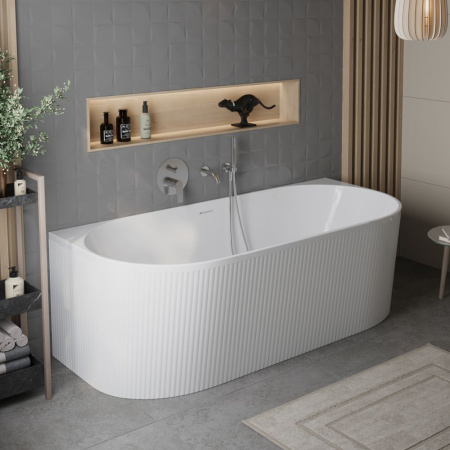 Акриловая ванна BELBAGNO BB412-1700-800, пристенная