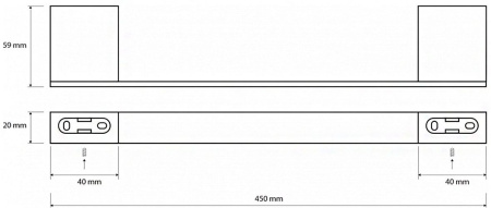 Держатель для полотенец Bemeta Via 135004022 (45 см)