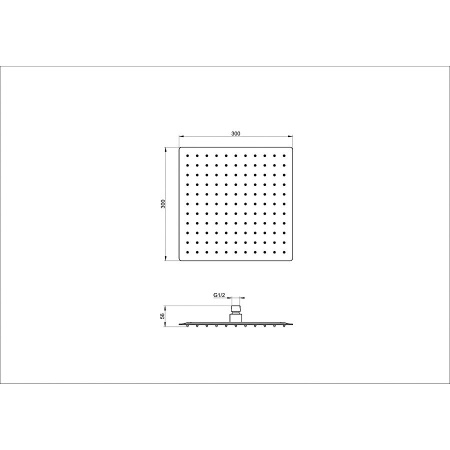 Верхний душ WONZON & WOGHAND, Брашированное золото (WW-88DP02-BG)