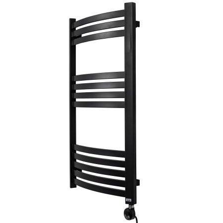 Полотенцесушитель GROIS Elvino GR-018 500х900 П12 (3+4+5) RAL9005 черный матовый