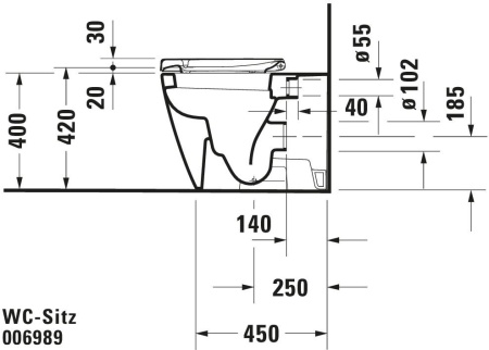 Сиденье для унитаза Duravit Universal 0069890000